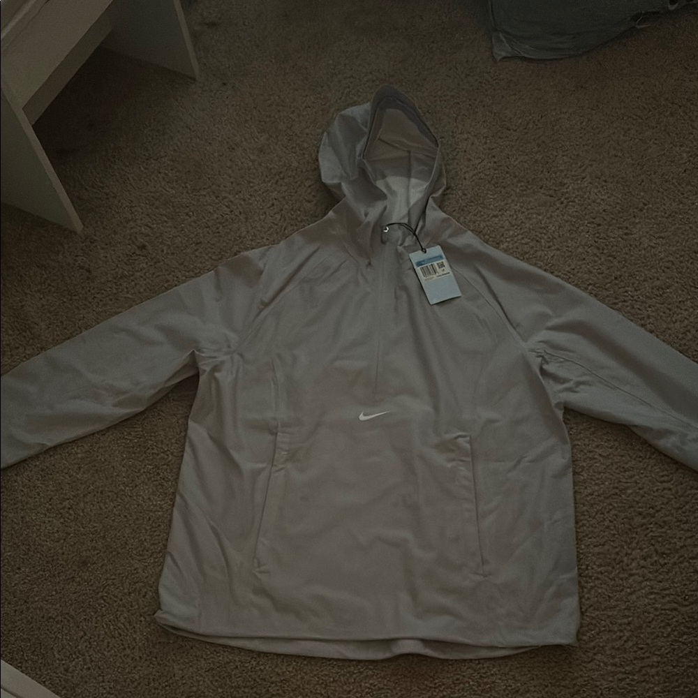 Nike Light Gray Hooded Jacket